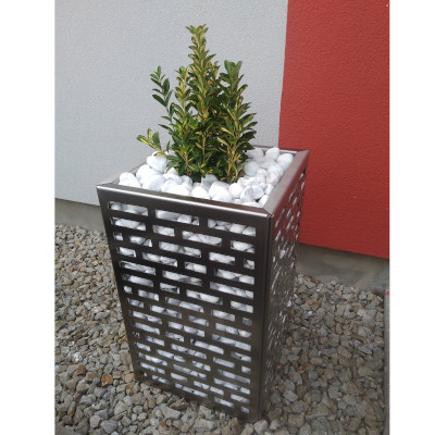 Nerezový květináč Aspera Gabion