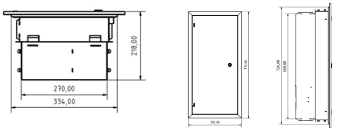 Skříň elektroměrového rozváděče Aspera REV 10 - Krytí: IP 54, Barva: bílá 9003