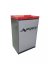 Odpadkový koš Aspera Jumbo - Objem: 150 L, Firemní logo: S firemním logem, Barva: bílá - RAL 9003